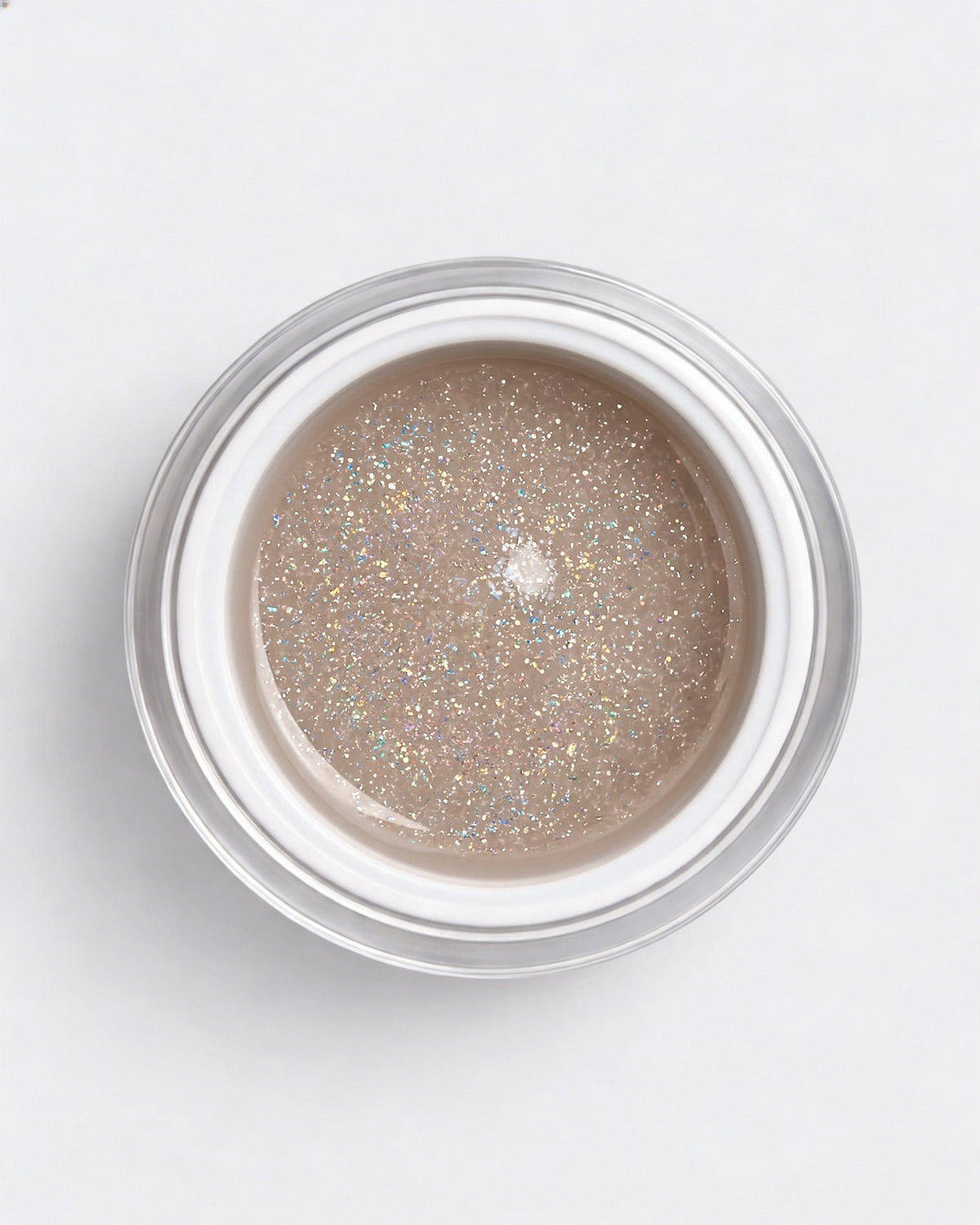 No File Gel Golden Dew – geöffneter Tiegel von oben