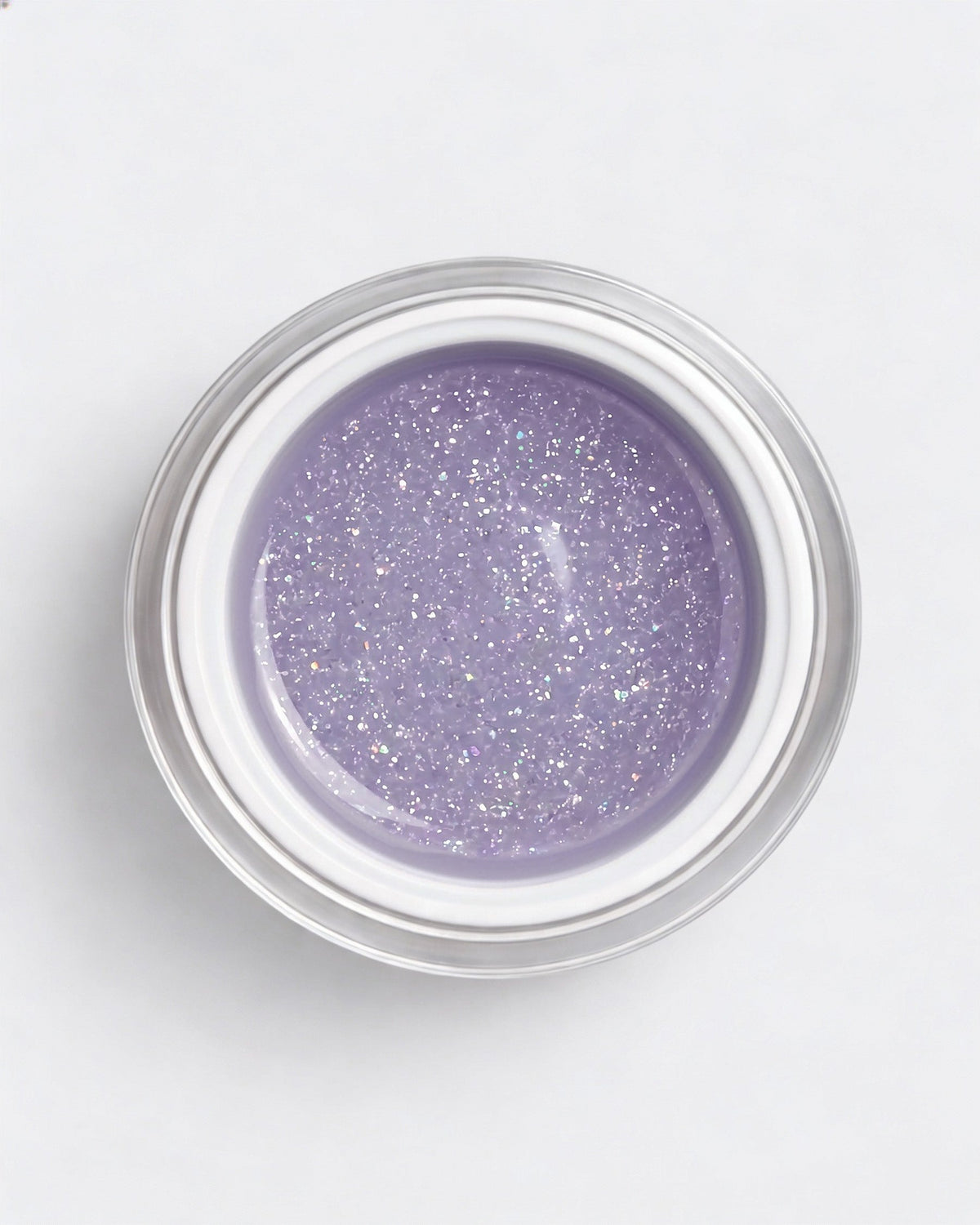 No File Gel Lavender Sky – geöffneter Tiegel von oben