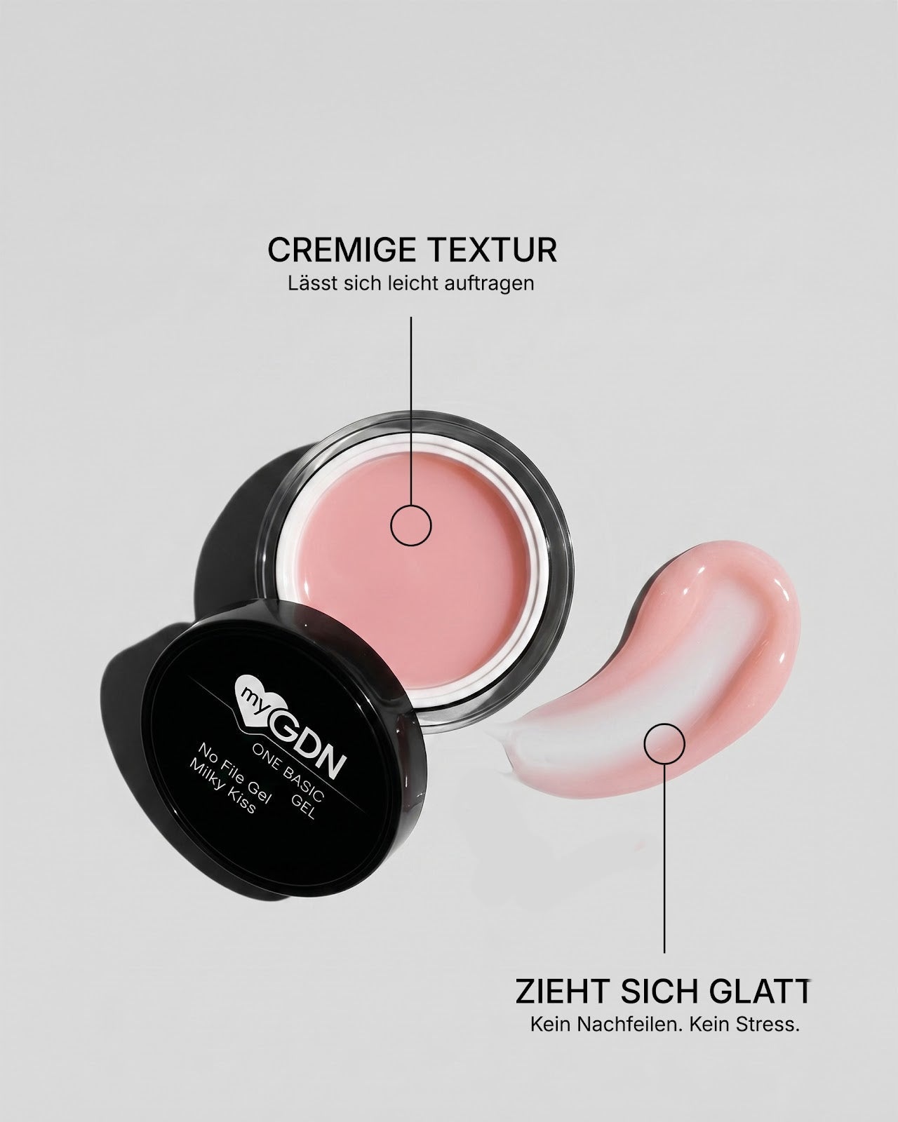 German Dream Nails - No File Gel No File Gel Milky Kiss
