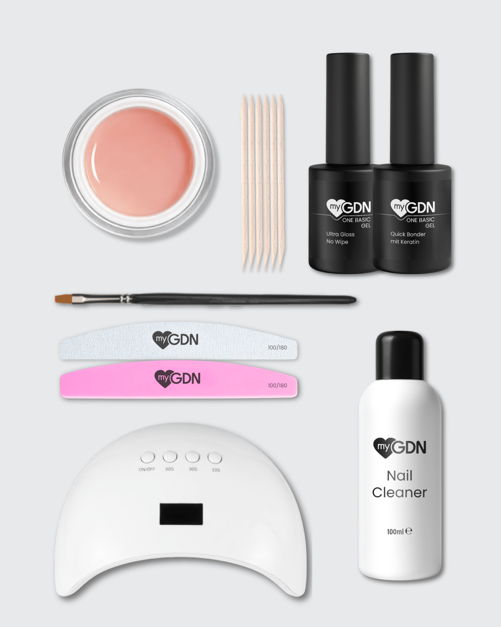 German Dream Nails - No File Gel No File Starter - Set