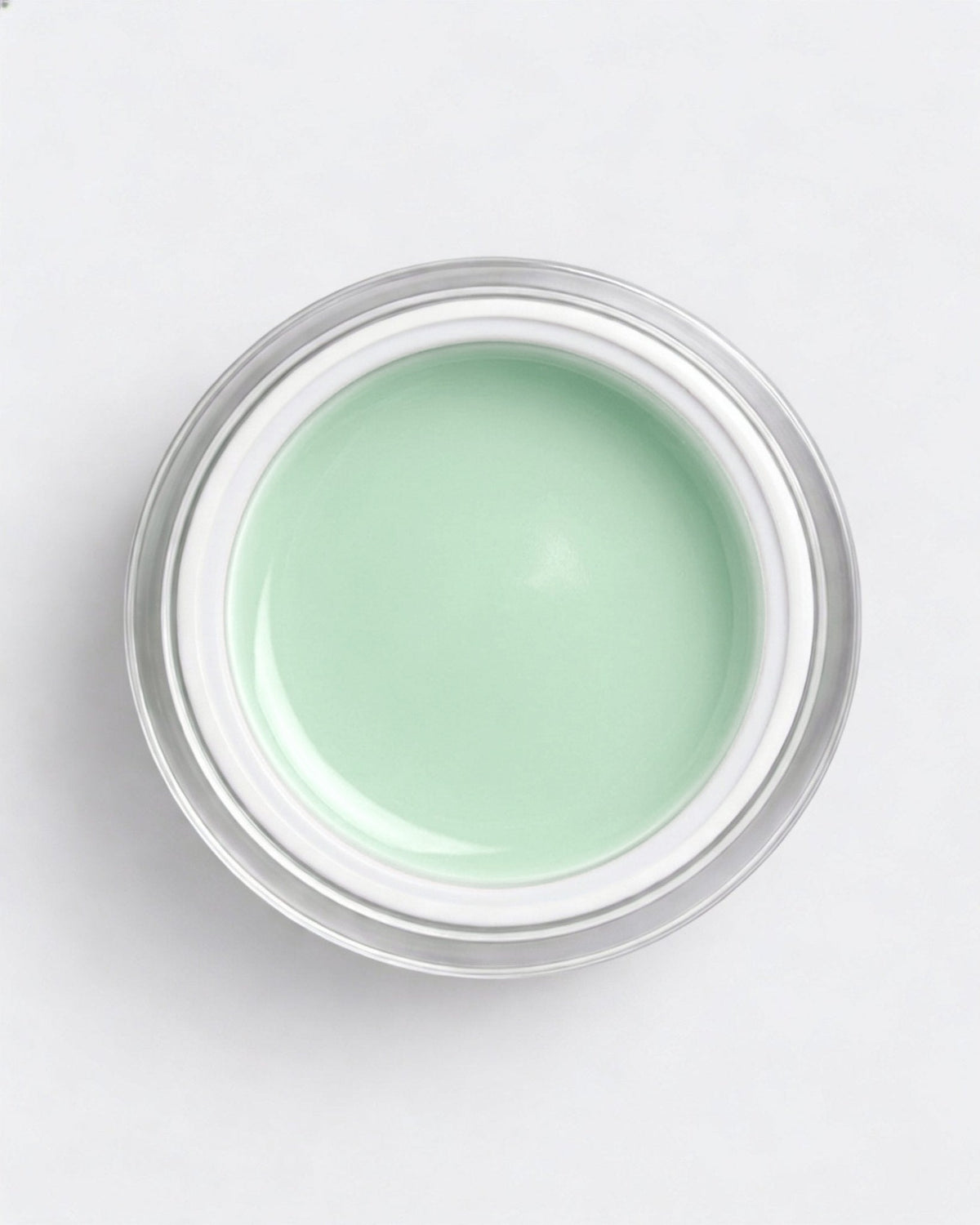 No File Gel Pale Mint – geöffneter Tiegel von oben