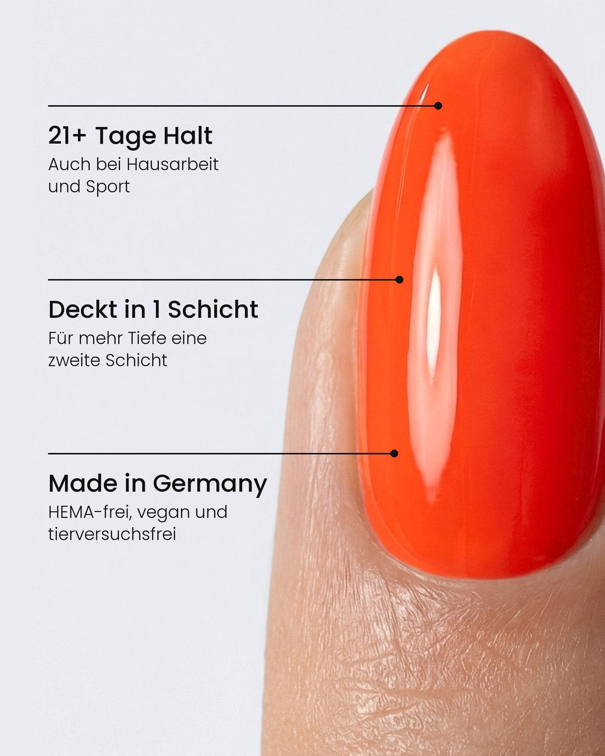 Shellac Candy Pop am Nagel: 21+ Tage Halt, Deckt in 1 Schicht, Made in Germany – HEMA-frei, vegan und tierversuchsfrei