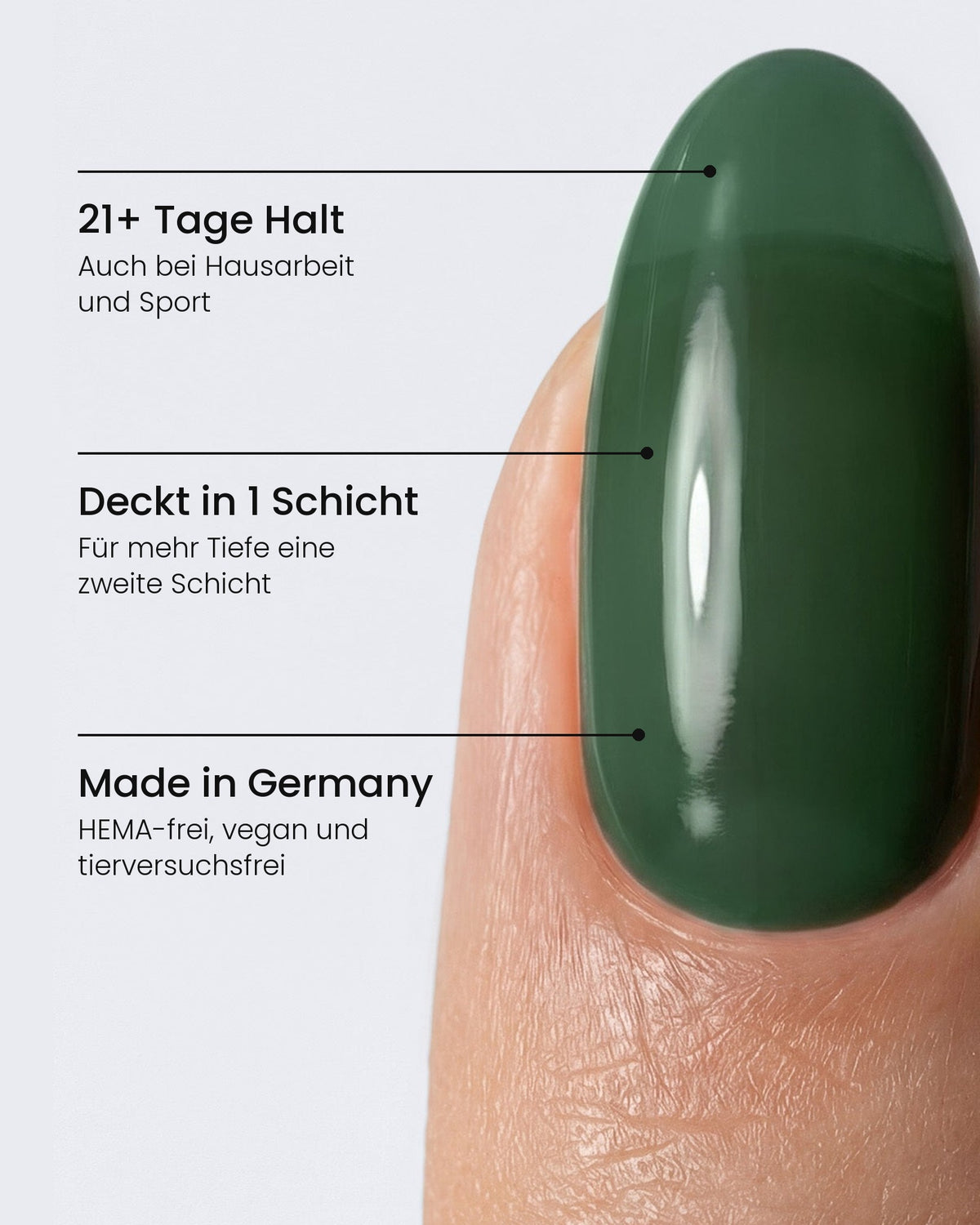 Shellac Forest am Nagel: 21+ Tage Halt, Deckt in 1 Schicht, Made in Germany – HEMA-frei, vegan und tierversuchsfrei