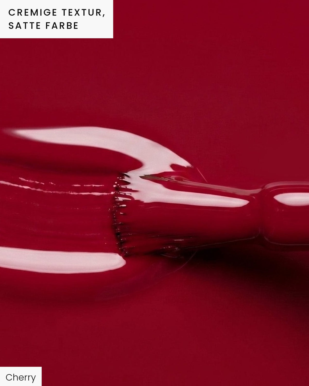 Cremige Textur, satte Farbe: Pinselstrich Shellac Cherry