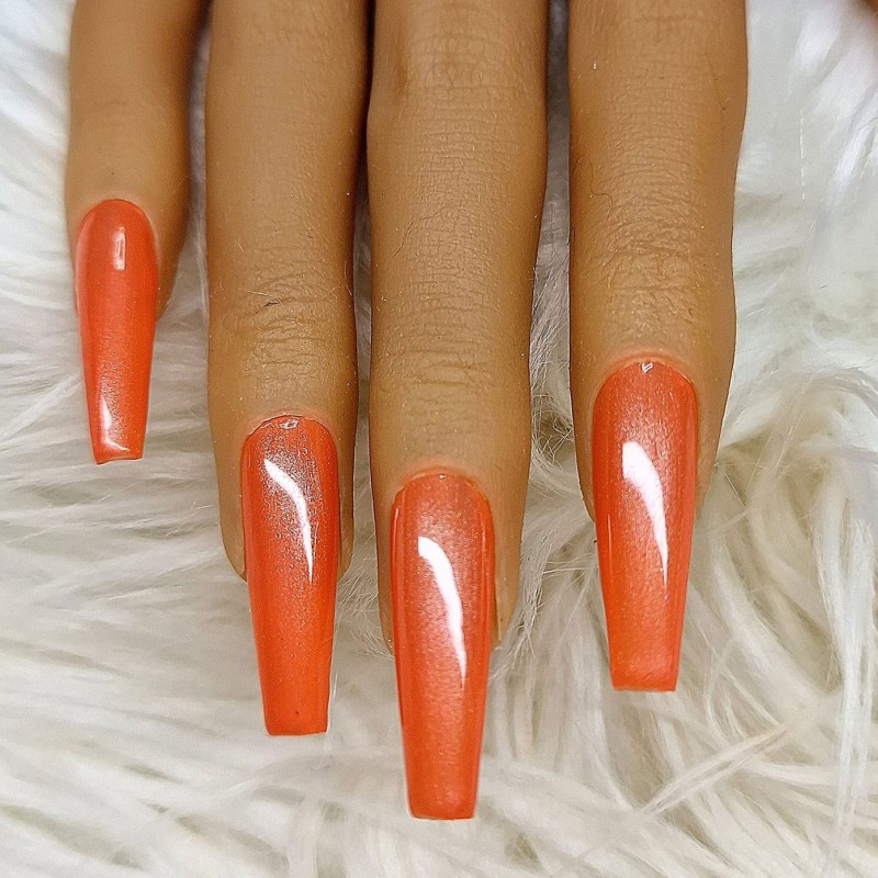 Farbgel Bonbon Honey Melon - Orange metallic Farbgel für deine kreative Nailart