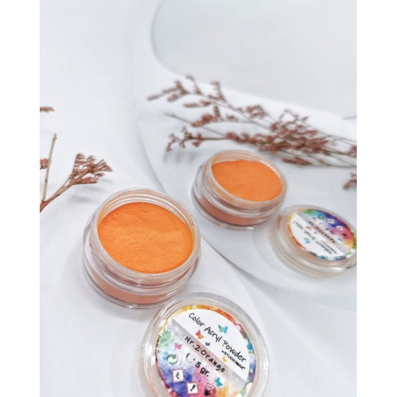 Farb-Acryl Pulver - Nr. 2 dark orange online kaufen