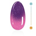 Thermo Glitter-Gel `Hot & Cold` n° 13 - Violett - Rosa - Rosa glitter Farbgel für deine kreative Nailart