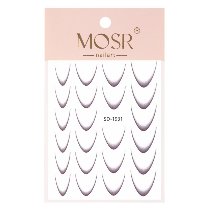 Ombre Sticker für Nailart - braun