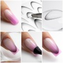 Ombre Sticker für Nailart - schwarz