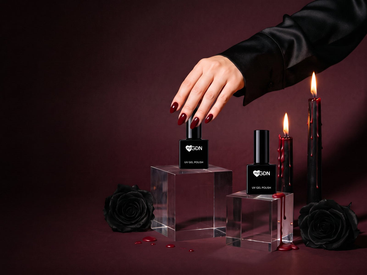 Halloween – dunkle Shellac- und Farbgel-Farben von myGDN