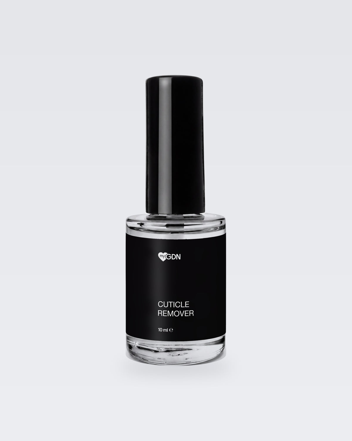 myGDN Cuticle Remover 10 ml in der Glasflasche mit schwarzem Etikett