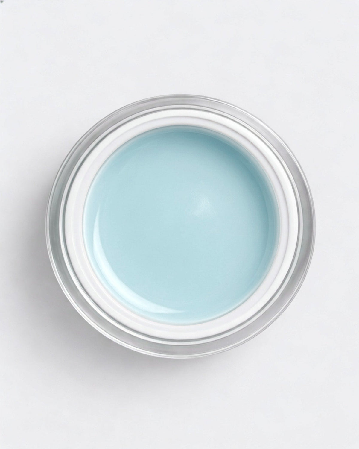 No File Gel Sky Blue – geöffneter Tiegel von oben