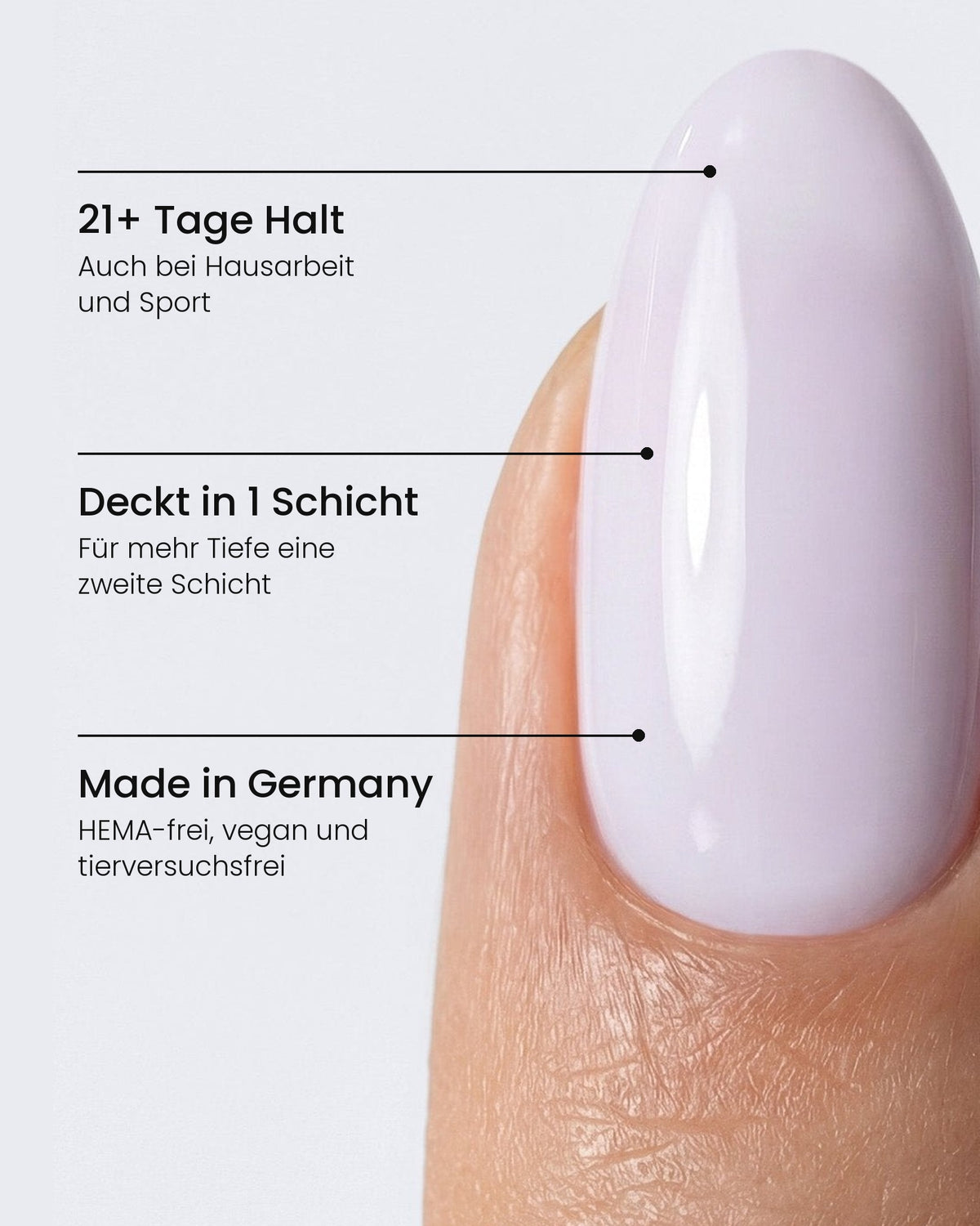 Shellac Cloud am Nagel: 21+ Tage Halt, Deckt in 1 Schicht, Made in Germany – HEMA-frei, vegan und tierversuchsfrei